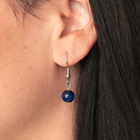 Paparazzi Jewelry Accessories - GLISTEN To This - Blue Necklace - Vintage - Picture 6 of 6